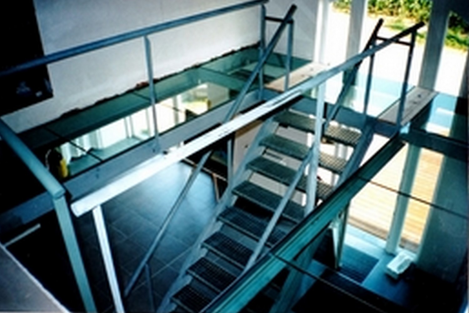 escalier métallique intérieur